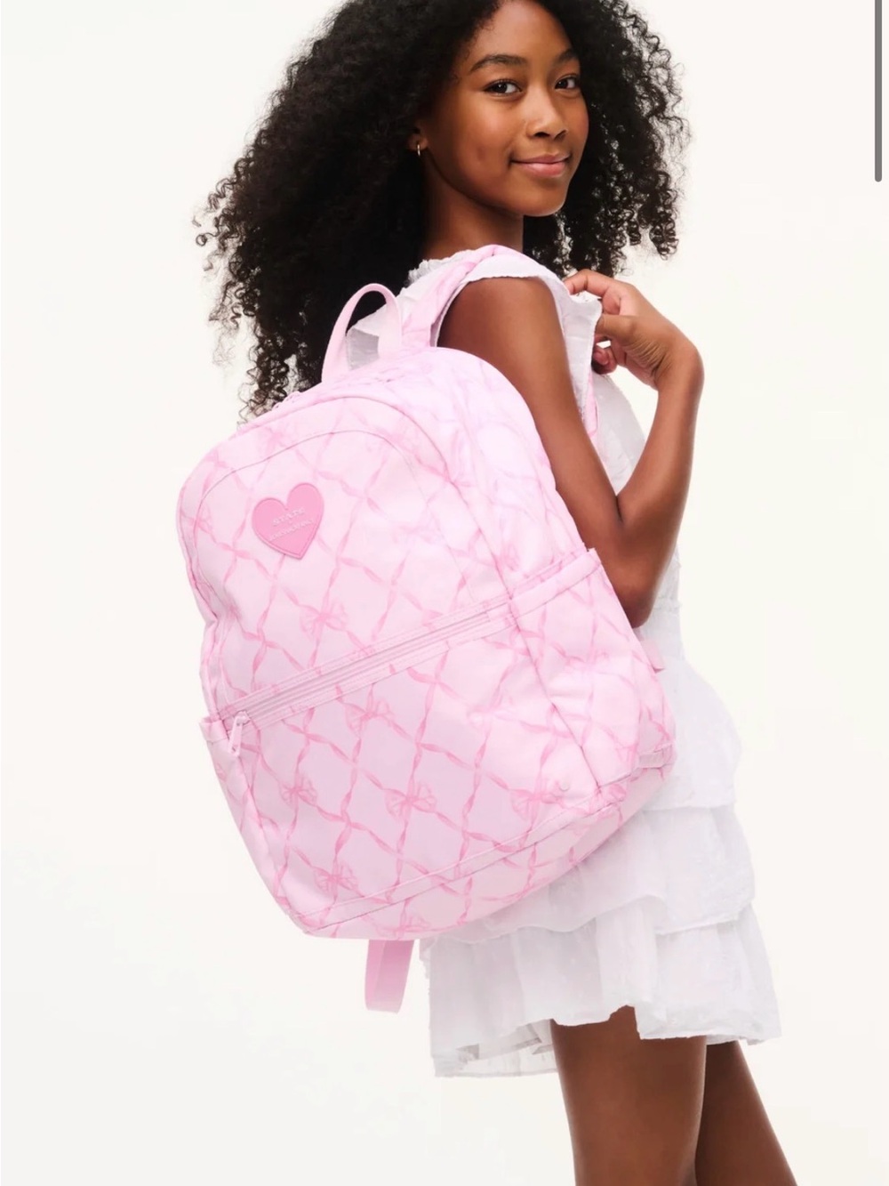 STATE X LoveShackFancy Baby Bow Kane Double Pocket Backpack